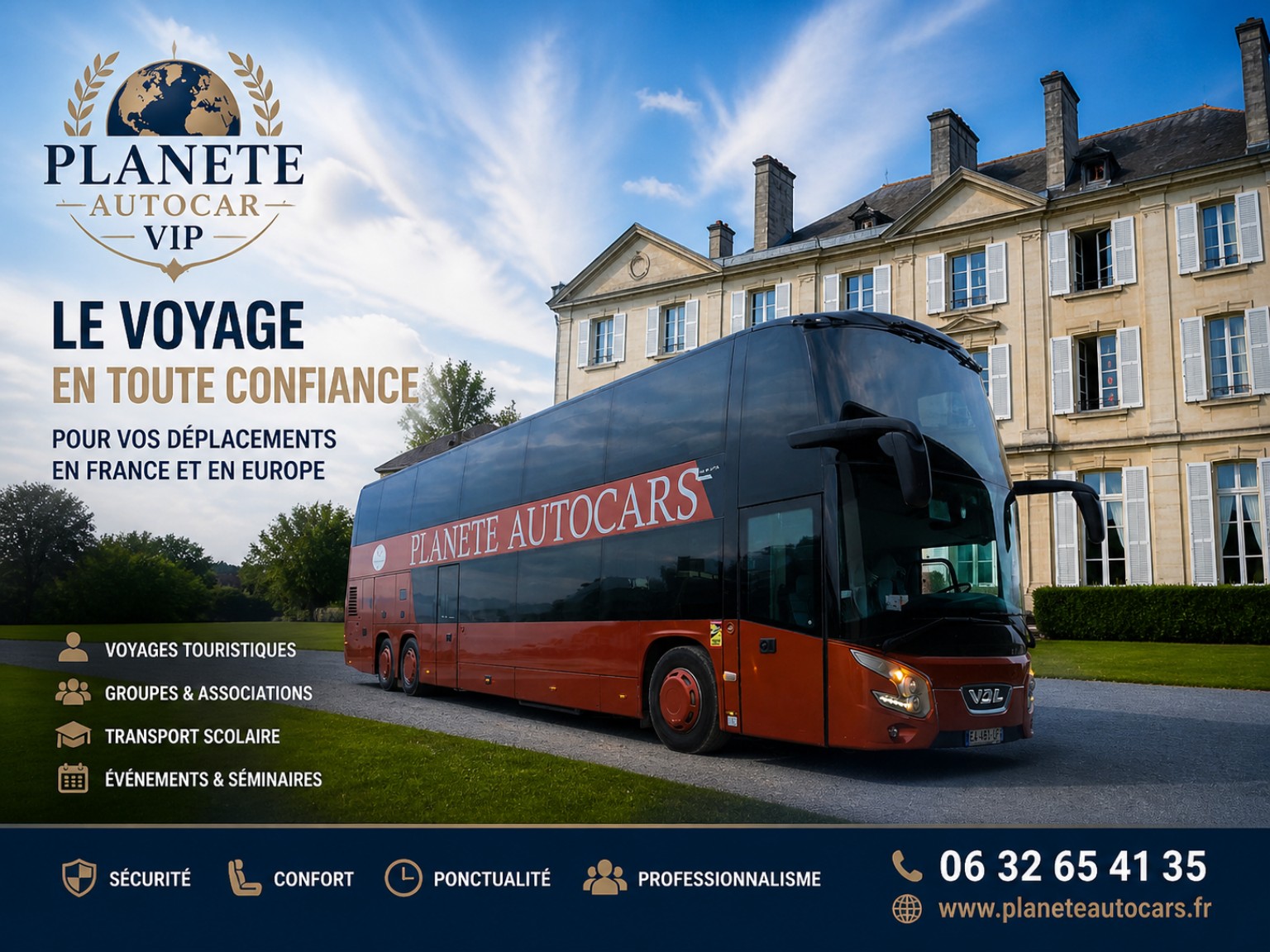 Voyage en autocar Planète Autocars